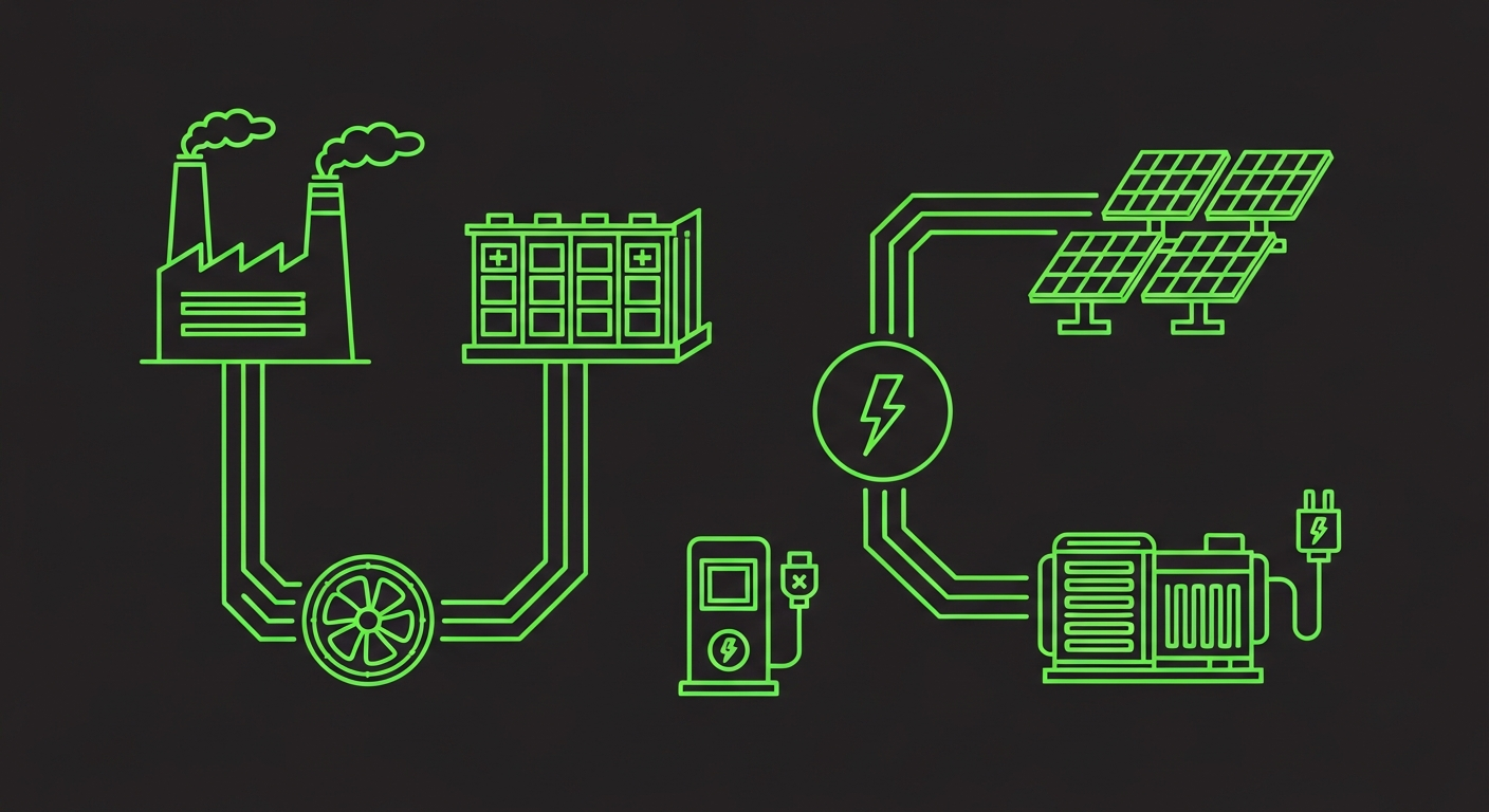 Energy infrastructure schematic
